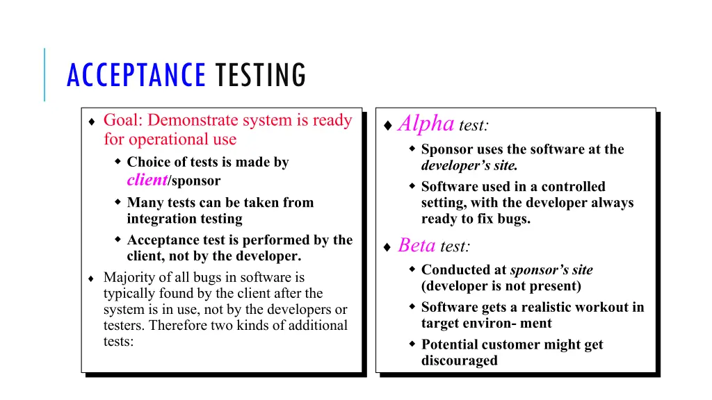 acceptance testing