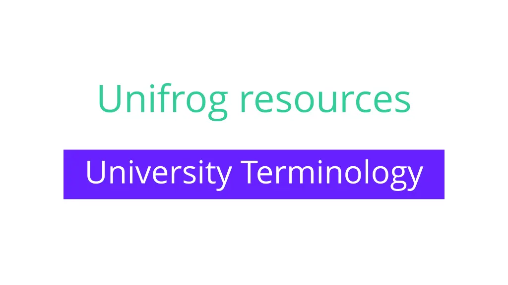 unifrog resources