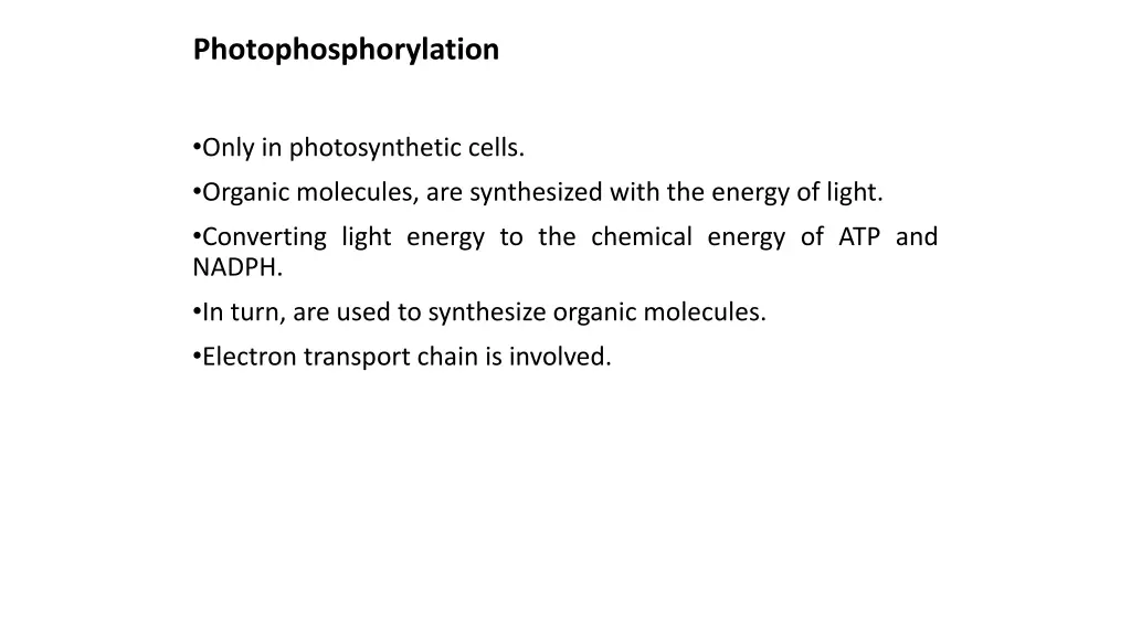 photophosphorylation