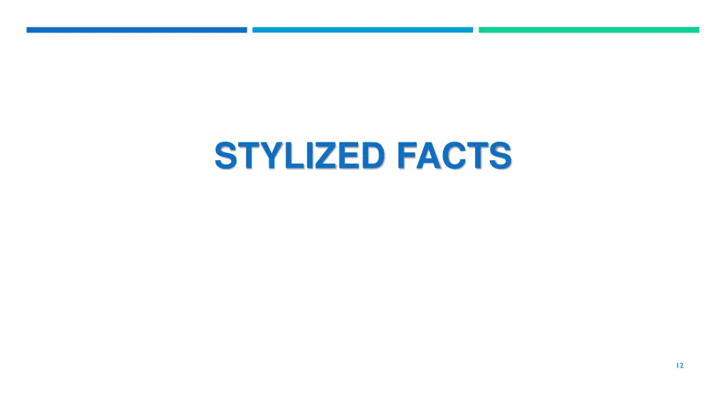 stylized facts