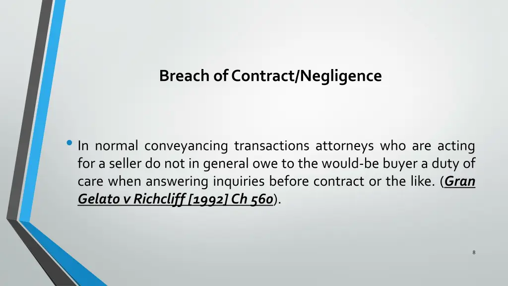 breach of contract negligence 2