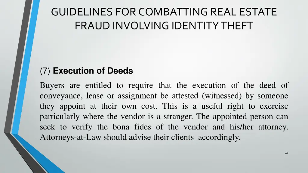 guidelines for combatting real estate fraud 16