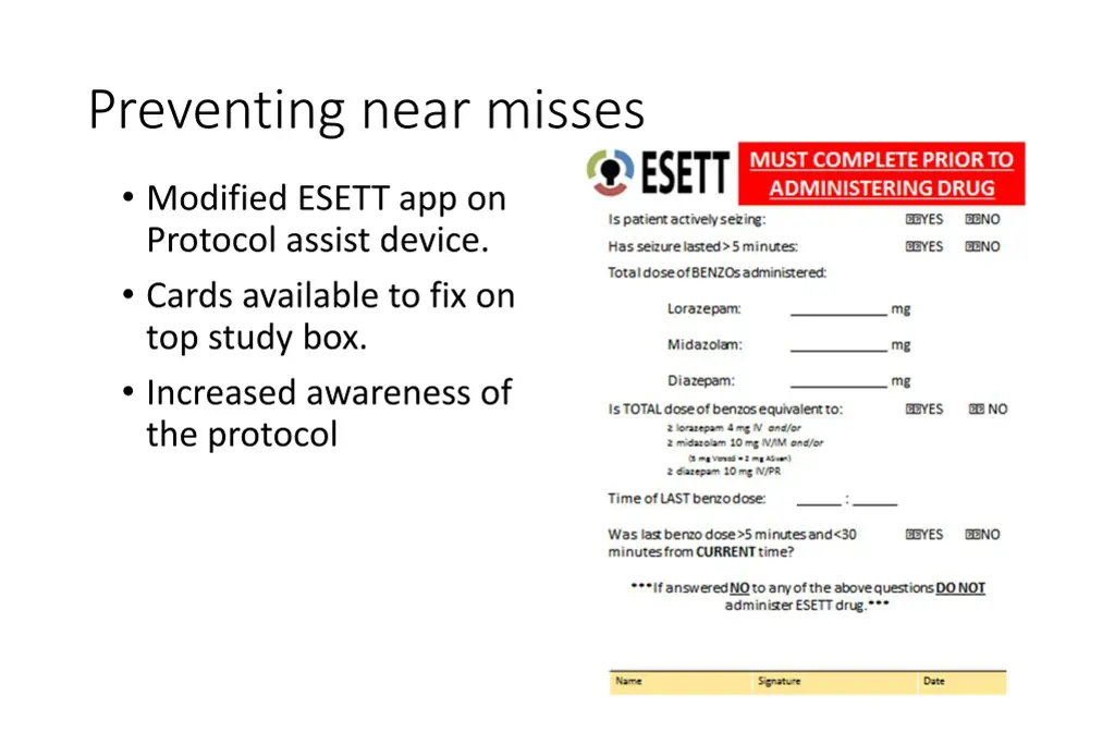 preventing near misses