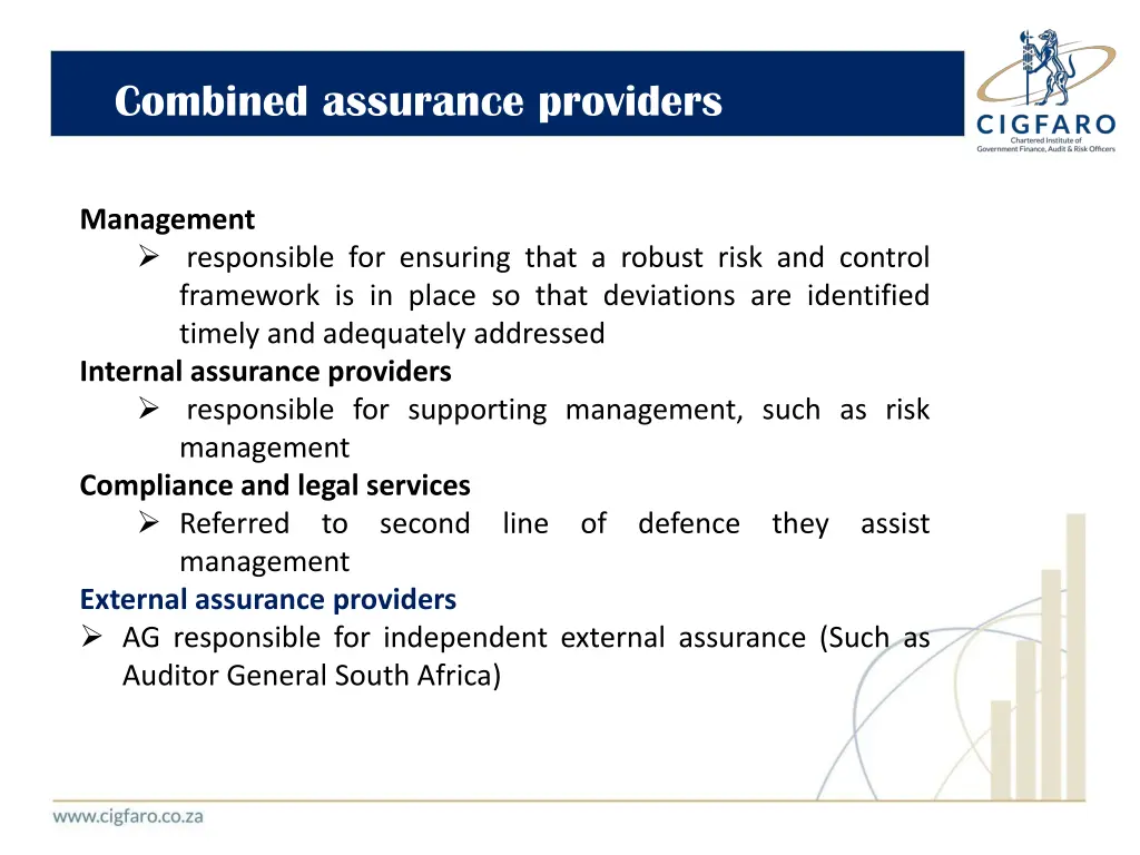 combined assurance providers