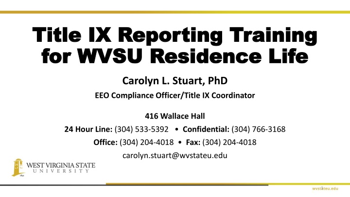 title ix reporting training title ix reporting