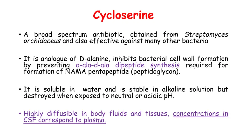 cycloserine