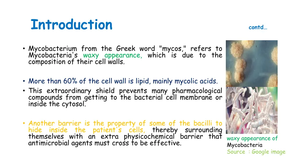 introduction contd