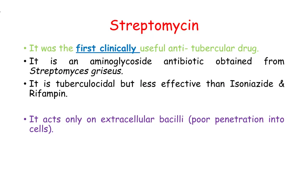 streptomycin