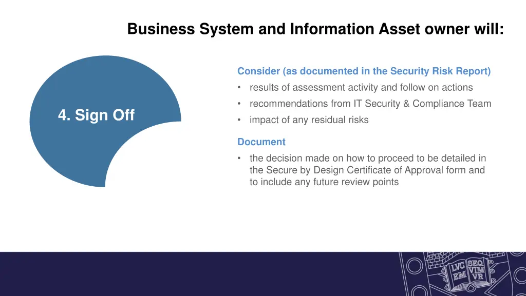 business system and information asset owner will