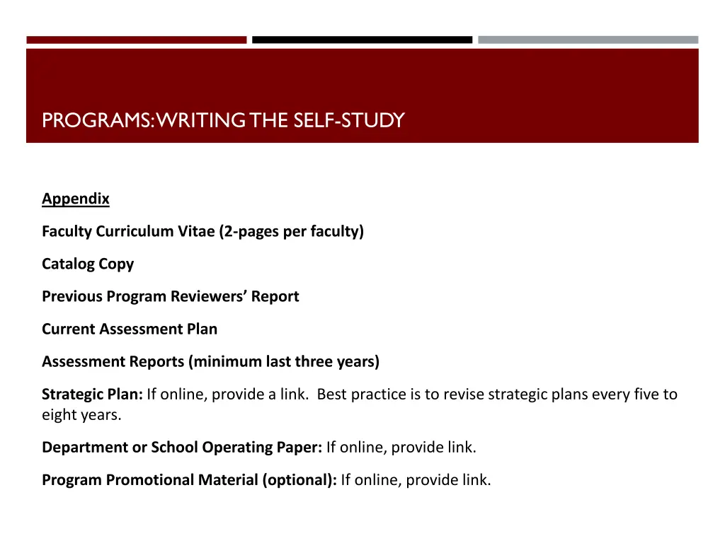 programs writing the self study 10