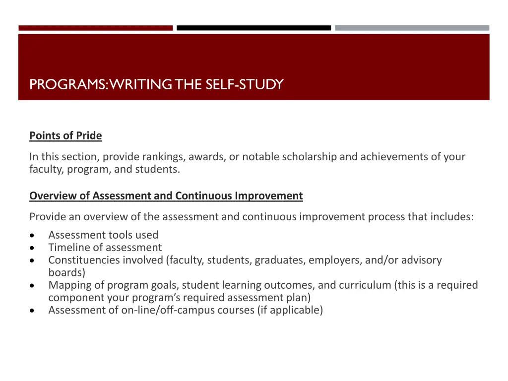 programs writing the self study 3