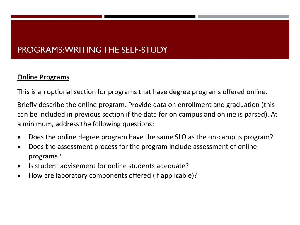 programs writing the self study 7