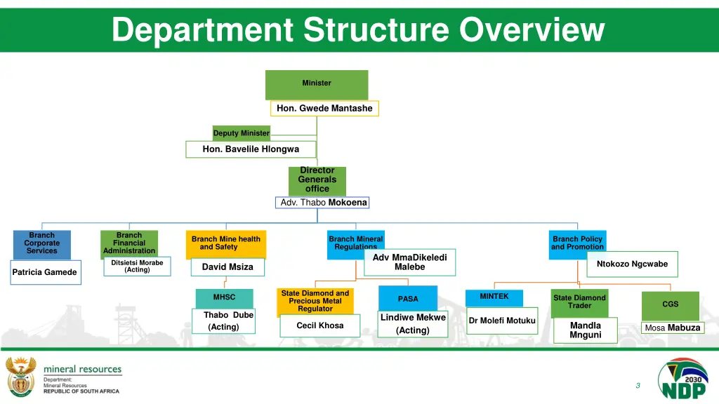 department structure overview