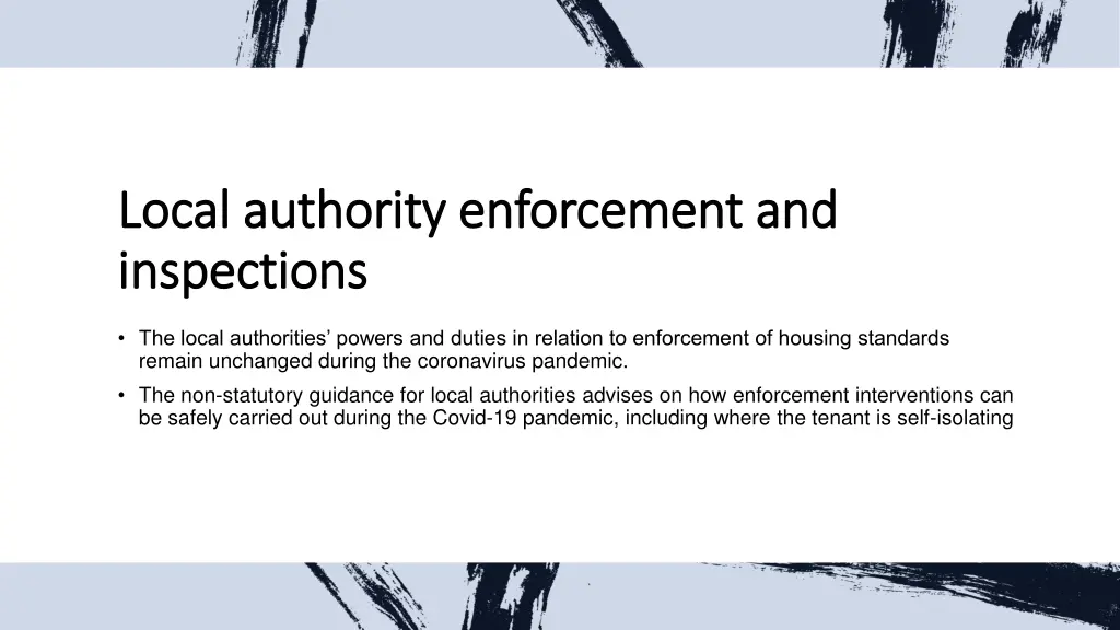 local authority enforcement and local authority