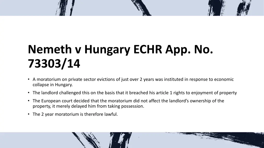 nemeth v hungary echr app no 73303 14