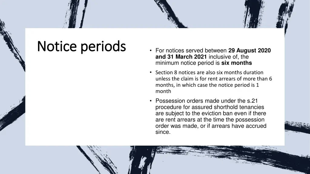 notice periods notice periods