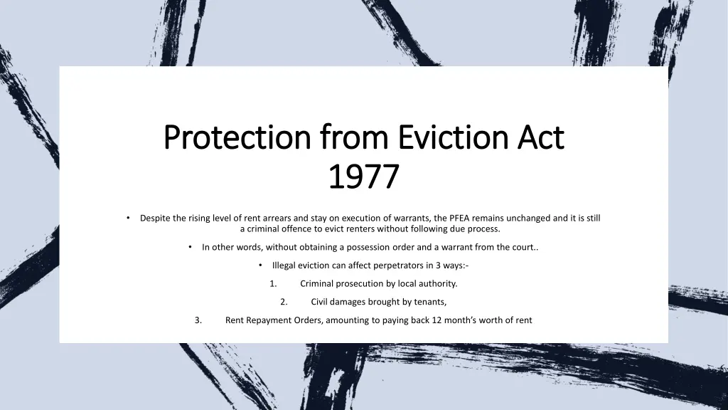 protection from eviction act protection from