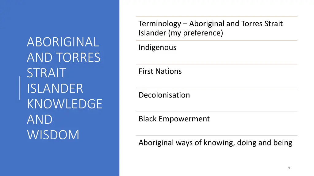 terminology aboriginal and torres strait islander