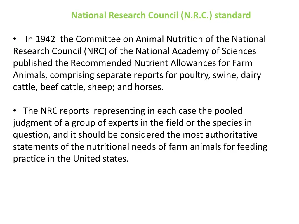 national research council n r c standard