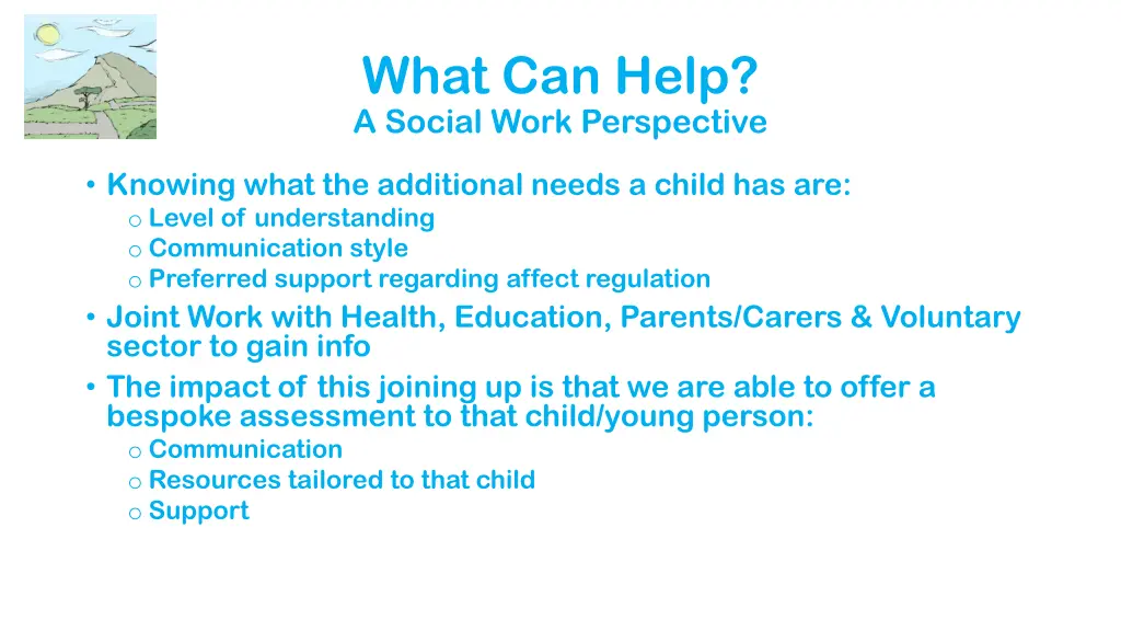 what can help a social work perspective