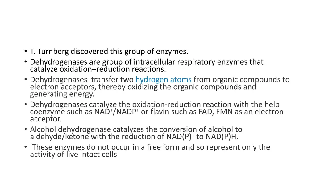 t turnberg discovered this group of enzymes