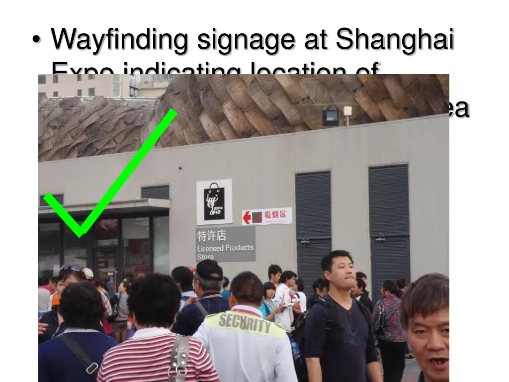 wayfinding signage at shanghai expo indicating