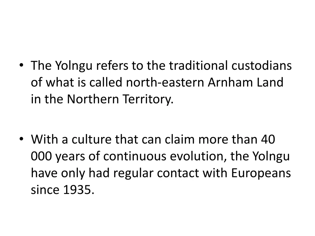 the yolngu refers to the traditional custodians