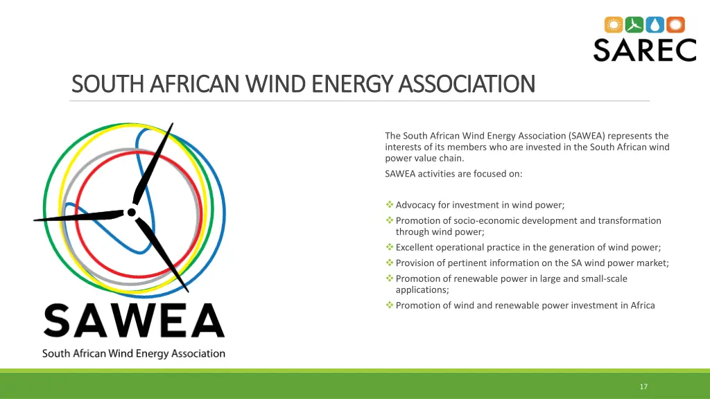 south african wind energy association south