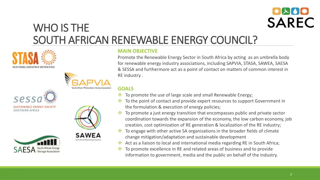 who is the who is the south african renewable