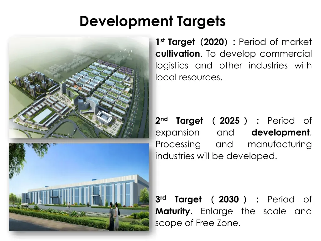 development targets