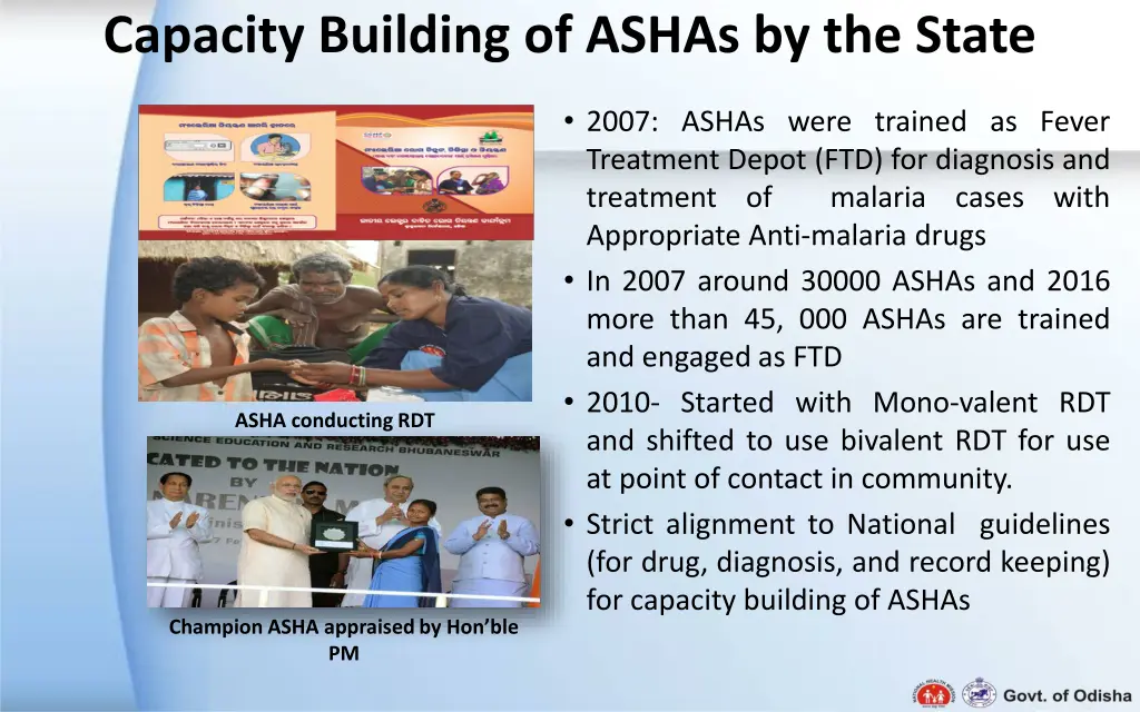 capacity building of ashas by the state