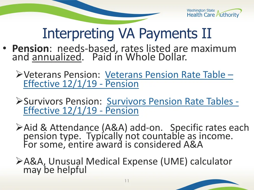 interpreting va payments ii