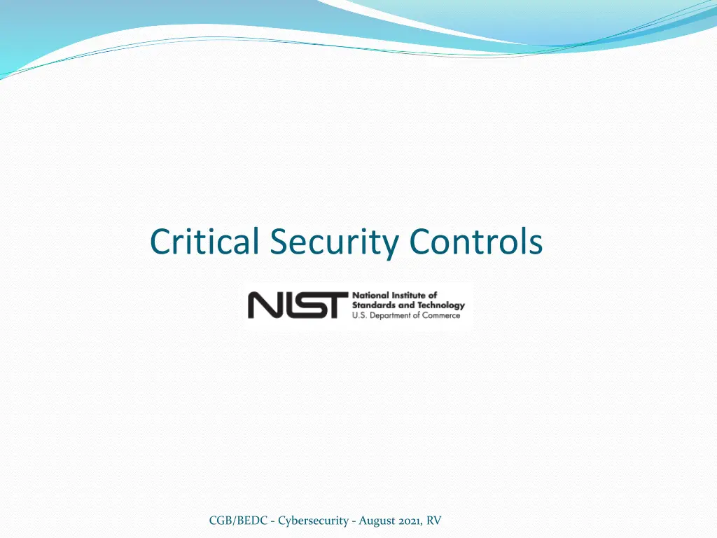 critical security controls