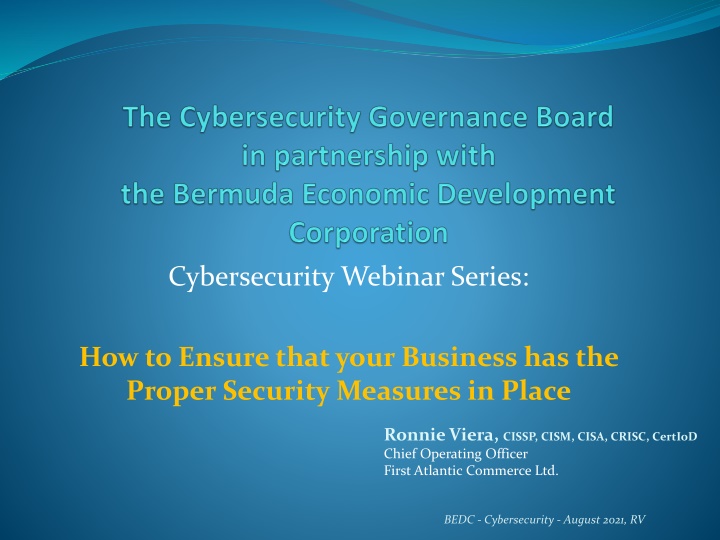 cybersecurity webinar series