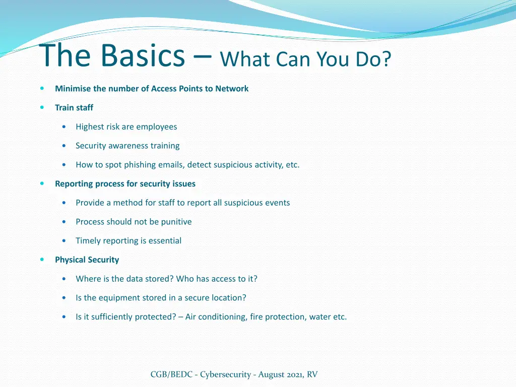 the basics what can you do 2