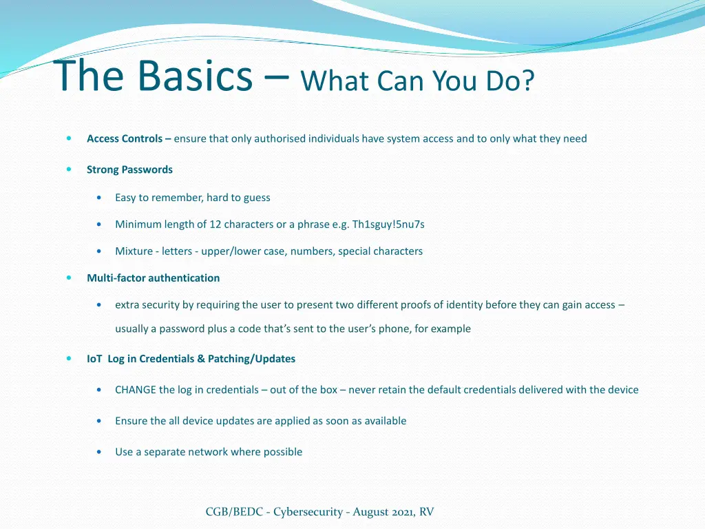 the basics what can you do