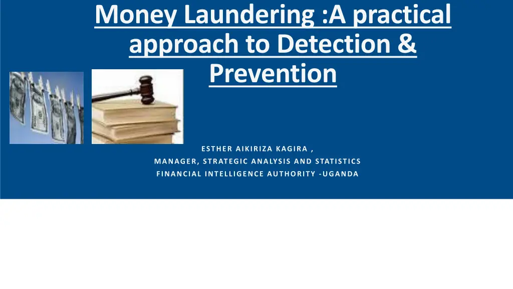 money laundering a practical approach