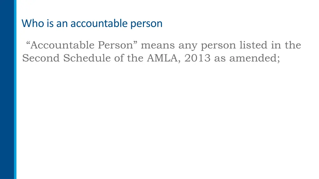 who is an accountable person