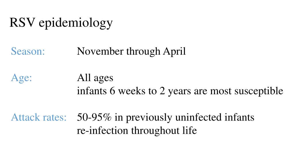 rsv epidemiology