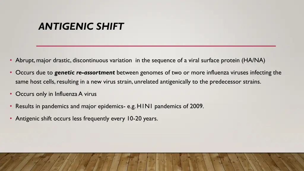 antigenic shift