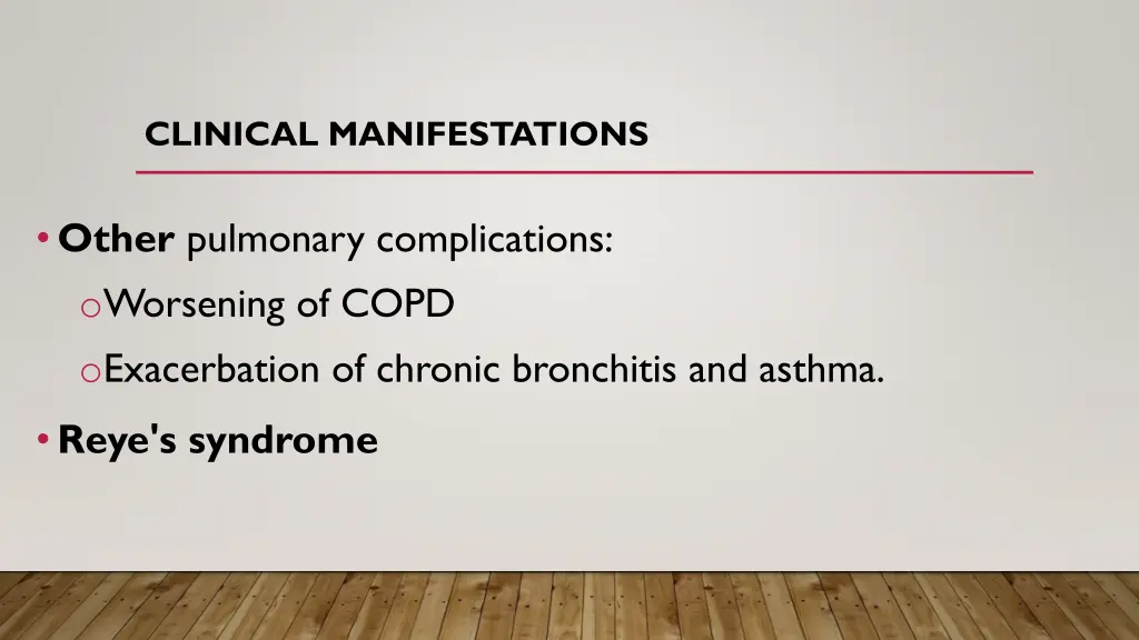 clinical manifestations 1