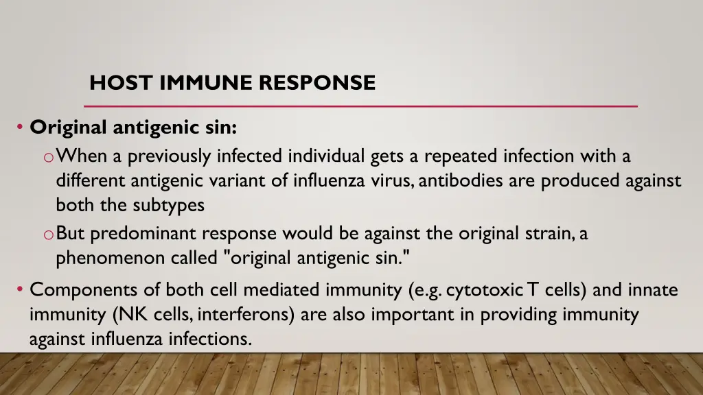 host immune response 2