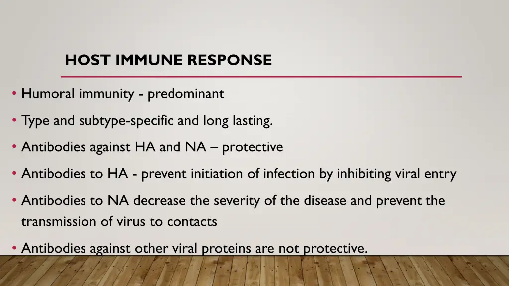 host immune response