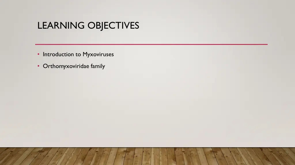 learning objectives