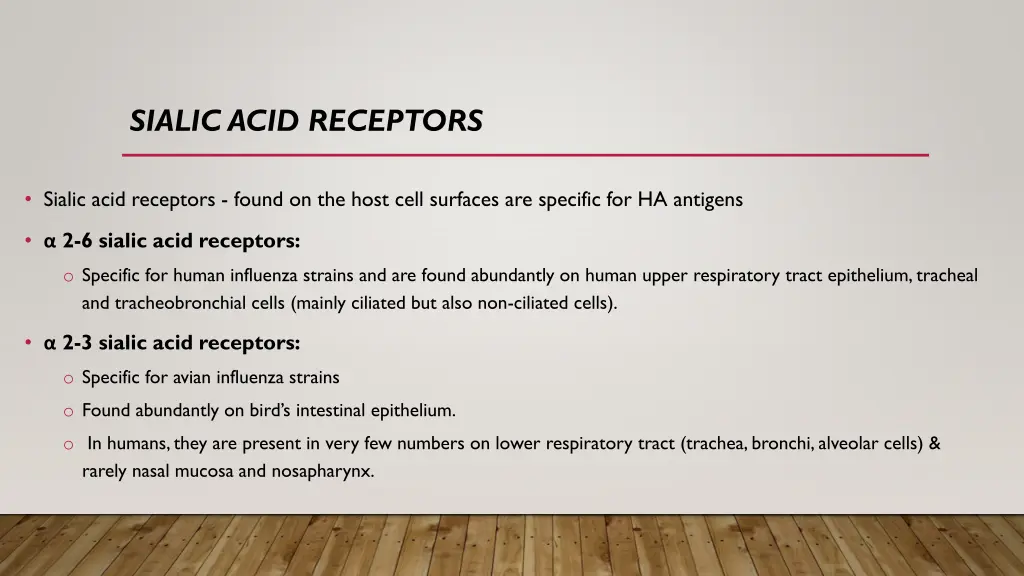 sialic acid receptors