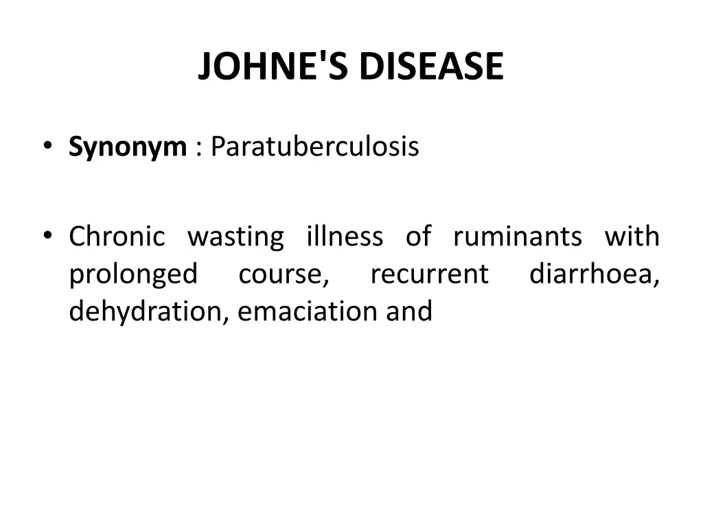 johne s disease