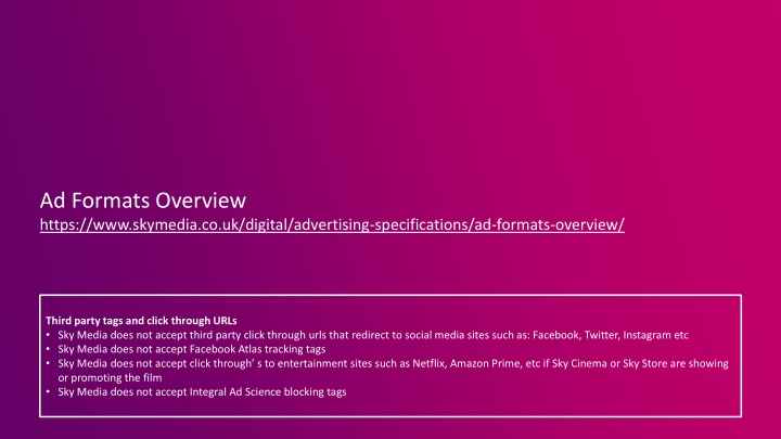 ad formats overview https www skymedia