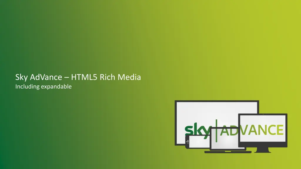 sky advance html5 rich media including expandable