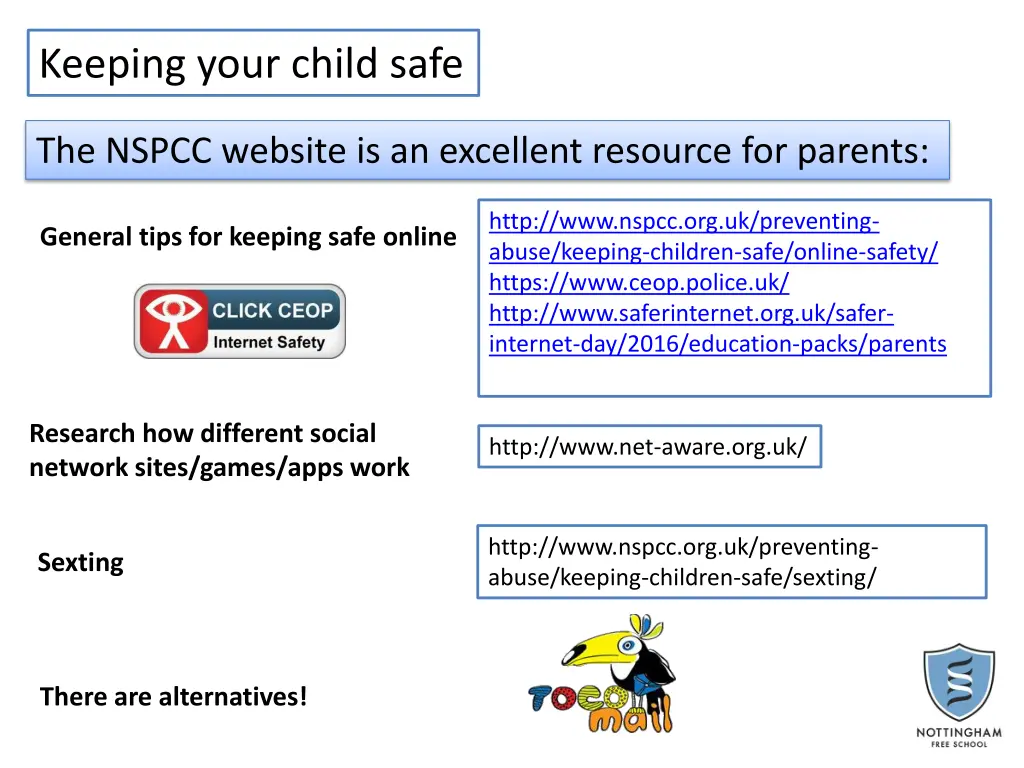 keeping your child safe