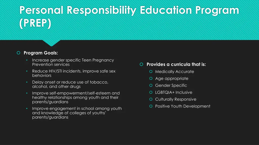 personal responsibility education program prep 1